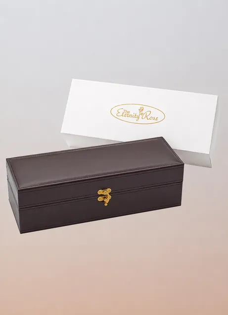 The Eternity Rose luxury stitched PU leather presentation case